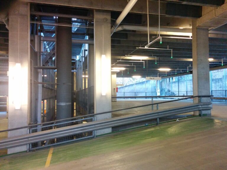 A finished parking lot.