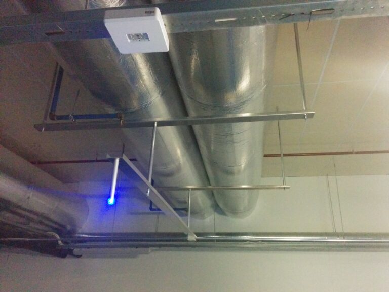 A sensor and a light.