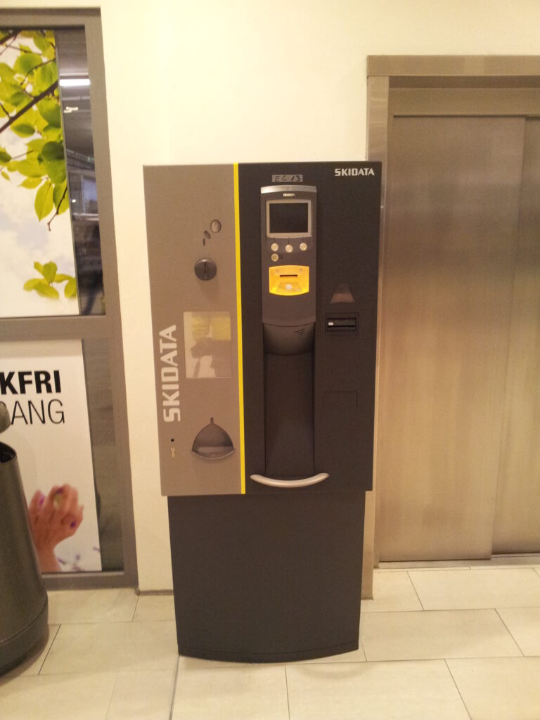 Machine for paying for parking.