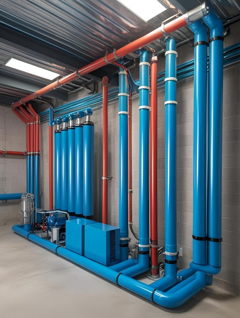 Pneumatic tube system.